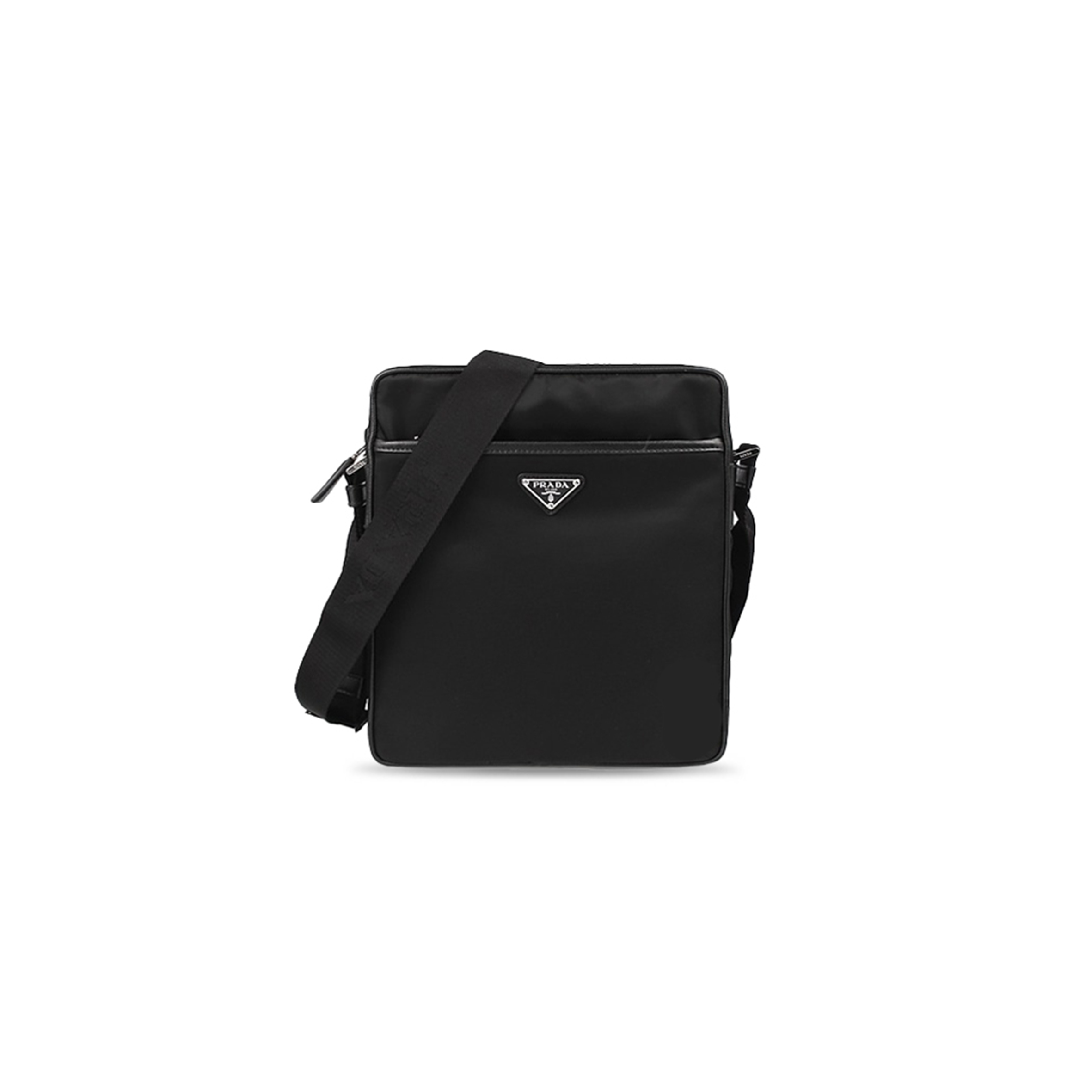 PRADA BLACK RE-NYLON CROSSBODY BAG 2VH002 (27*24*7cm)